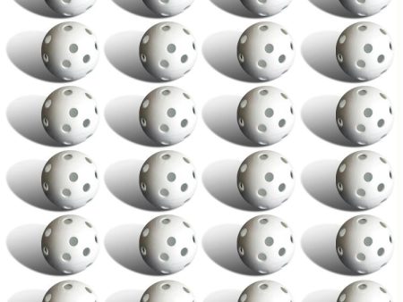 24 Polyurethane White Plastic Golf Balls on Sale