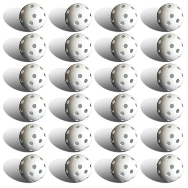 24 Polyurethane White Plastic Golf Balls on Sale