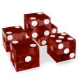 (5) New Red 19mm Grd A Precision Dice w-Matching Serial #s Online Hot Sale