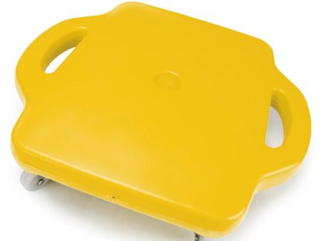 16in Gym Class Scooter Board w-Safety Handles - Yellow Online now