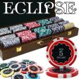 500 Ct Pre-Packaged Eclipse 14G Poker Chip Set - Walnut on Sale