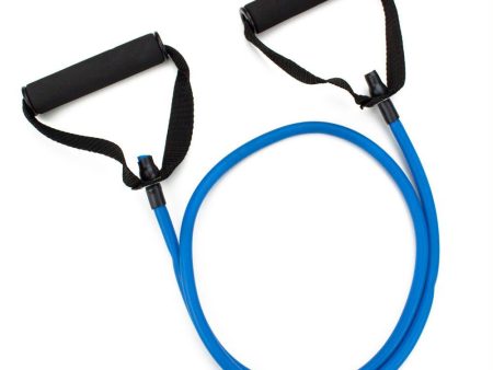 4  Blue Medium Tension (12 lb.) Exercise Resistance Band For Sale