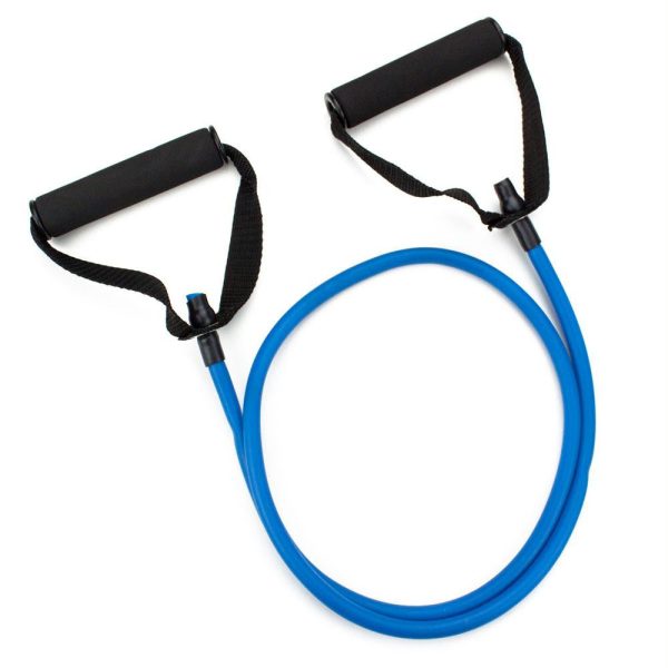 4  Blue Medium Tension (12 lb.) Exercise Resistance Band For Sale