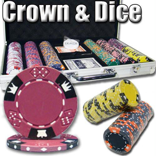 300 Ct - Pre-Packaged - Crown & Dice - Aluminum Hot on Sale