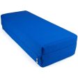 Large 26-inch Blue Yoga Bolster and Meditation Pillow Hot on Sale