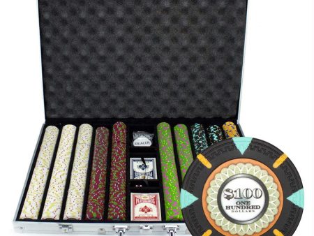 1000Ct Claysmith Gaming  The Mint  Chip Set in Aluminum Cheap