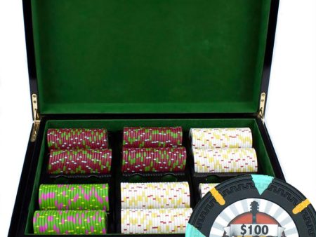 500Ct Claysmith Gaming  Rock & Roll  Chip Set in Hi Gloss Hot on Sale