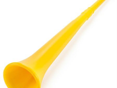 Yellow 26in Plastic Vuvuzela Stadium Horn, Collapses to 14in Supply