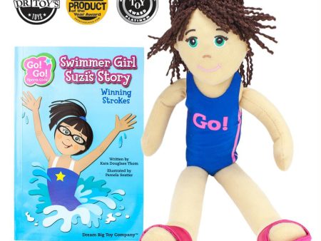 Swimmer Girl Suzi Read & Play Doll and Book Set Discount