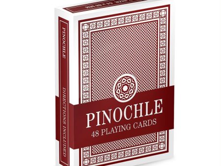 Single Red Deck Pinochle Playing Cards Fashion