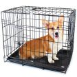 24  SMALL Dual-Door Folding Pet Crate with Removable Liner Sale