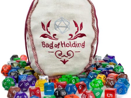 Bag of Holding: 140 Polyhedral Dice in 20 Complete Sets Sale