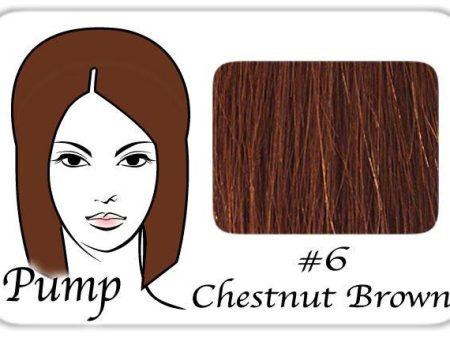 #6 Medium Chestnut Brown Pro Pump - Tease With Ease Cheap