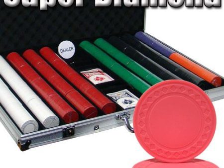 Standard Breakout 1,000 Ct Super Diamond Chip Set - Aluminum For Sale