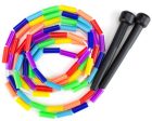 Rainbow 7-foot jump rope with plastic beaded segmentation Online Hot Sale