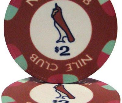 $2 Nile Club 10 Gram Ceramic Poker Chip Online