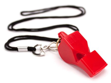 Ultra Loud High Pitch Red Plastic Whistle Online now