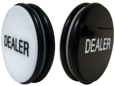 2 Sided Black-White 3  Dealer Puck Supply