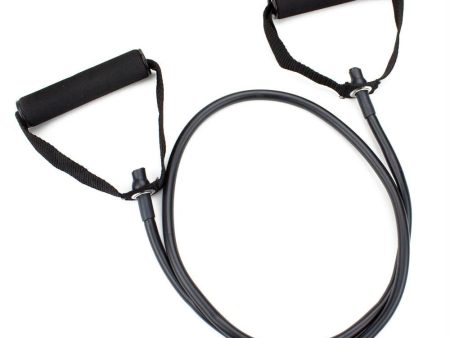 4  Black Medium Tension (12 lb.) Exercise Resistance Band For Cheap