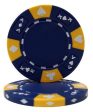 Blue - Ace King Suited 14 Gram Poker Chips Hot on Sale