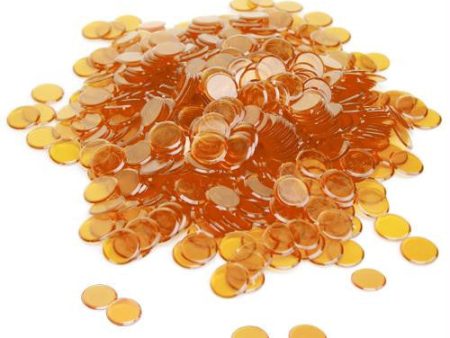 300 Pack Orange Bingo Chips Supply