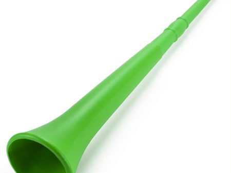 Green 26in Plastic Vuvuzela Stadium  Horn, Collapses to 14in For Discount