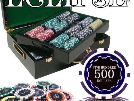 500 Ct Pre-Packaged Eclipse 14G Poker Chip Set - Hi Gloss Sale