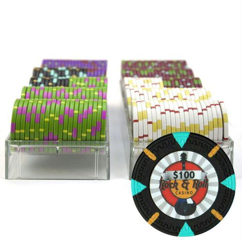 200Ct Claysmith Gaming  Rock & Roll  Chip Set in Acrylic Online now