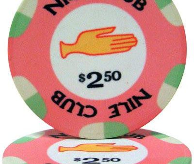 $2.50 Nile Club 10 Gram Ceramic Poker Chip Cheap