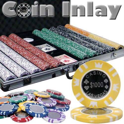 1000 Ct Aluminum Custom Breakout - Coin Inlay 15 Gram Chips Discount