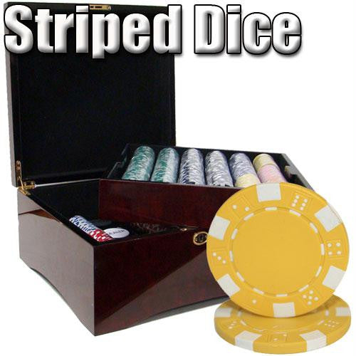 750 Ct - Custom Breakout - Striped Dice 11.5 G - Mahogany For Discount