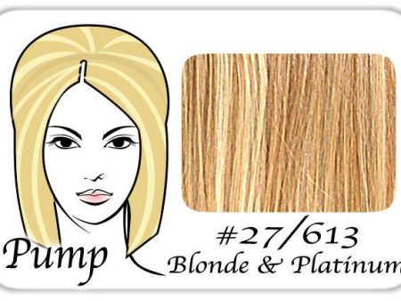 #27-613 Dark Golden Blonde w- Platinum Highlights Pro Pump Fashion