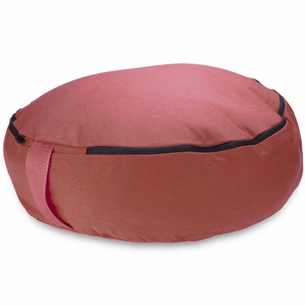 Red 18  Round Zafu Meditation Cushion Online now