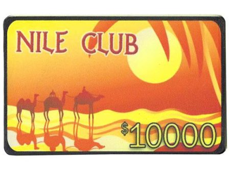 $10,000 Nile Club 40 Gram Ceramic Poker Plaque For Discount